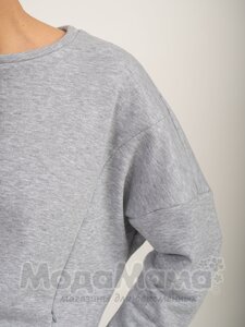 мм324-541106-Свитшот для беременных и кормящих, Серый меланж