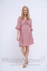 тт103-Платье для беременных и кормящих, Розовый