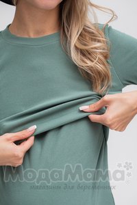 мм103-100116-Платье для беременных и кормящих, Полынный