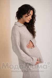 мм929-821113-Костюм для беременных, Бежевый меланж