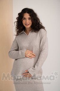 мм929-821113-Костюм для беременных, Бежевый меланж