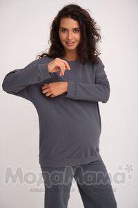 мм922-816209-Костюм для беременных и кормящих, Т.серый