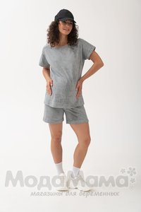 мм907-836201-Костюм для беременных и кормящих, Серый/варенка
