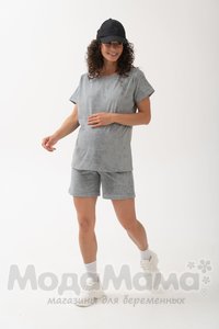 мм907-836201-Костюм для беременных и кормящих, Серый/варенка