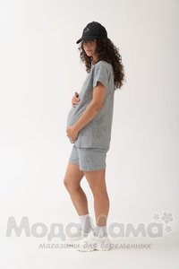 мм907-836201-Костюм для беременных и кормящих, Серый/варенка