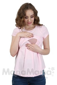 мм102-Футболка для беременных и кормящих, Розовый