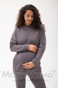 мм904/1-813517-Костюм для беременных (еврофлис), Серый
