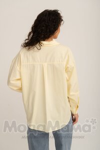 кк1030-Рубашка ОВЕРСАЙЗ, Сливочное масло
