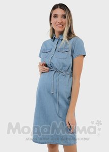 ilm104552-Платье для беременных и кормящих, Деним