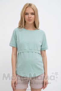 Футболка для беременных и кормящих, Ментол