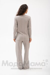 мм910-816105-Костюм для беременных (лапша), Бежевый меланж