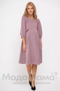 мм536-101364-Платье для беременных и кормящих, Кофе