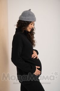 мм918-852117-Костюм для беременных утепл(еврофлис), Черный