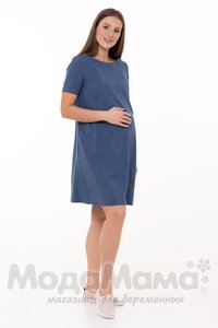 мм507-101262-Платье для беременных и кормящих, Индиго