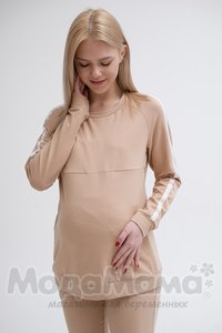 мм919-810609-Костюм для беременных (двухнитка), Бежевый