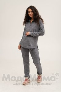 мм913-856109-Костюм для беременных (двухнитка), Серый/варенка