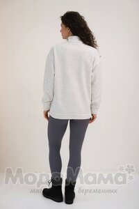 мм821-222116-Легинсы в рубчик утепленные (байка), Графит