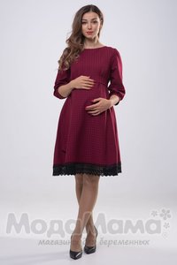мм509-101464-Платье для кормления, Бордовый
