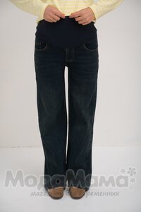 y550-дм-Джинсы утепленные (плотная байка), Т.синий