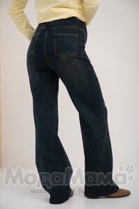 y550-дм-Джинсы утепленные (плотная байка), Т.синий