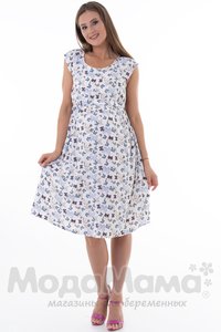 мм522-101551-Платье для беременных и кормящих, Бабочки