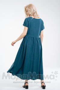 мм526-101262-Платье для беременных и кормящих, Изумруд