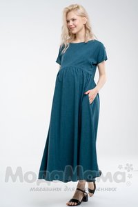мм526-101262-Платье для беременных и кормящих, Изумруд