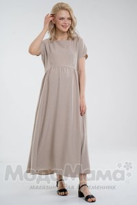 мм526-101262-Платье для беременных и кормящих, Бежевый