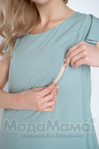 мм326-601551-Блузка для беременных и кормящих, Мята