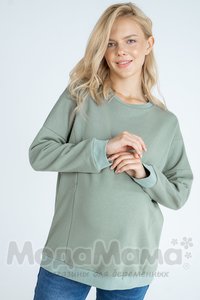 мм324-541106-Свитшот для беременных и кормящих, Малахитовый