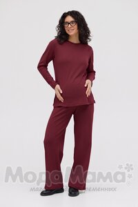 мм910-816134-Костюм для беременных (лапша), Бордовый