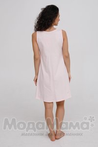 мм203-411601-Сорочка для беременных и кормящих, Роз/горох