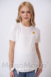 мм108-014202-Футболка для беременных и кормящих, Молочный