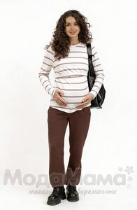 мм824-202106-Брюки (трёхнитка), Шоколад