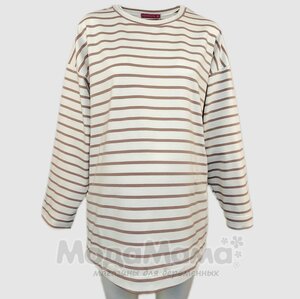 Джемпер для беременных, Латте/полоска