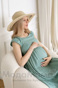 мм522-101554-Платье для беременных и кормящих, Фисташка