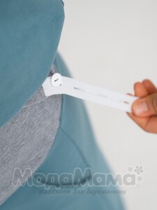 мм914/1-232109-Шорты (двухнитка), Серо-голубой