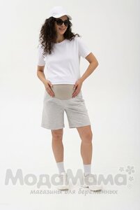 мм914/1-232109-Шорты (двухнитка), Св.серый/меланж