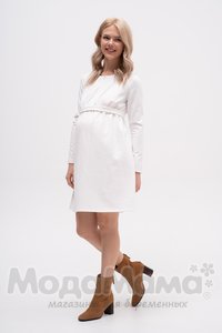 Платье для беременных и кормящих, Белый