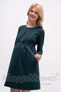 мм539-101123-Платье для беременных и кормящих, Изумруд