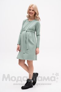 мм539-101122-Платье для беременных и кормящих, Фисташка
