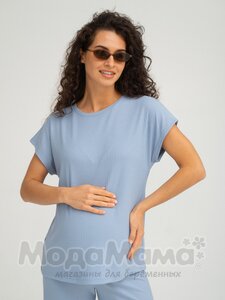 мм937-841605-Костюм для беременных и кормящих, Серо-голубой